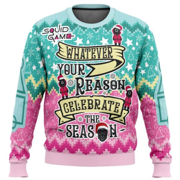 Celebrate The Season Squid Game Christmas Sweater