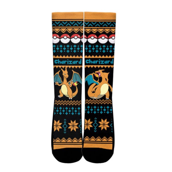 Charizard Socks Pokemon Custom Ugly Christmas Anime Socks