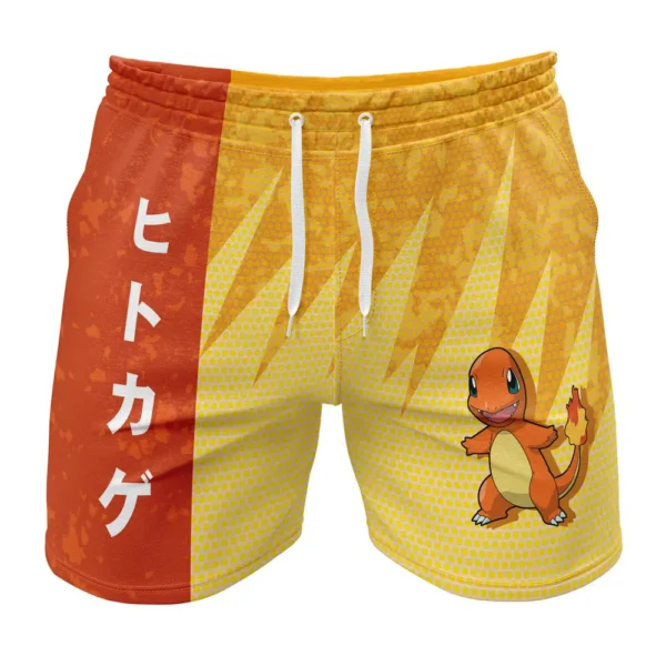 Charmander Classic Pokemon Gym Shorts