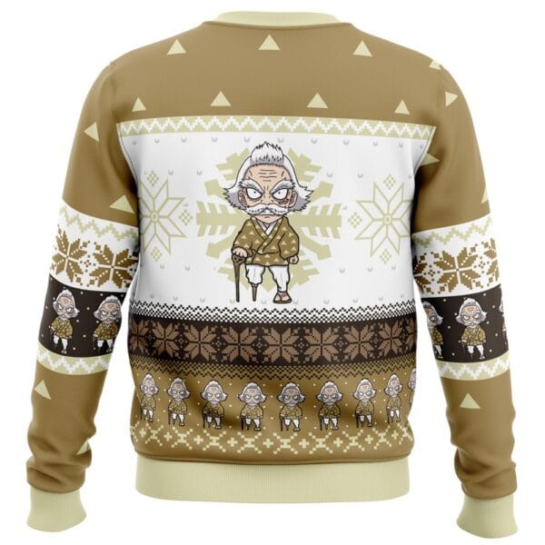 Anime Chibi Christmas Jigoro Kuwajima Demon Slayer Ugly Christmas Sweater