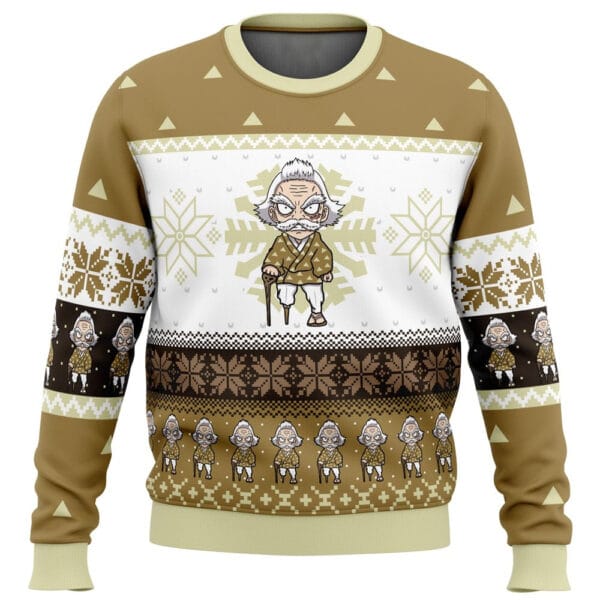 Anime Chibi Christmas Jigoro Kuwajima Demon Slayer Ugly Christmas Sweater