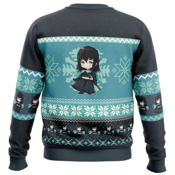 Anime Chibi Christmas Muichiro Tokito Demon Slayer Ugly Christmas Sweater