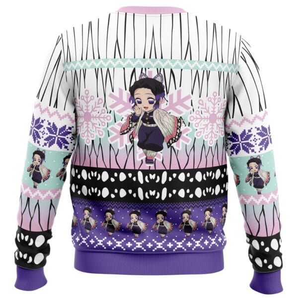 Anime Chibi Christmas Shinobu Kocho Demon Slayer Ugly Christmas Sweater