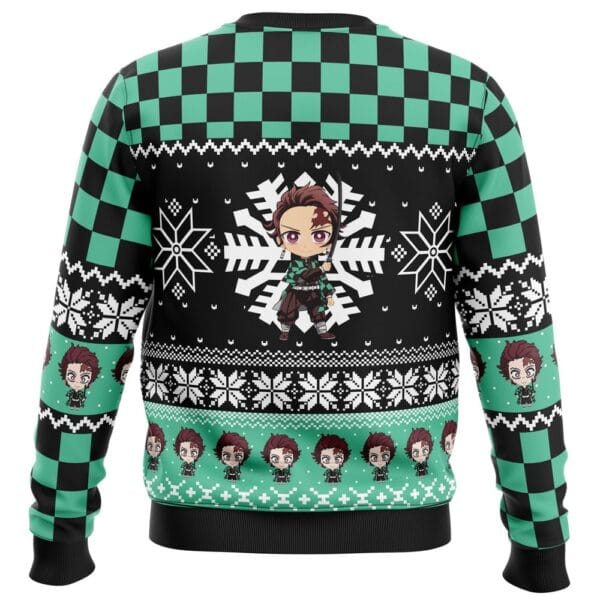 Anime Chibi Christmas Tanjiro Kamado Demon Slayer Ugly Christmas Sweater