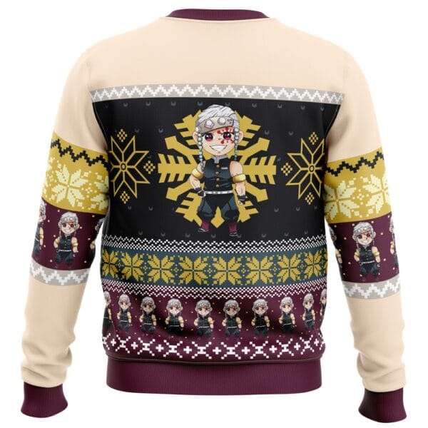 Anime Chibi Christmas Tengen Uzui Demon Slayer Ugly Christmas Sweater