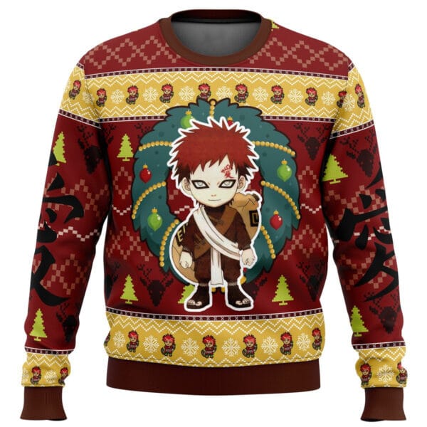 Anime Chibi Gaara Naruto Ugly Christmas Sweater Anime