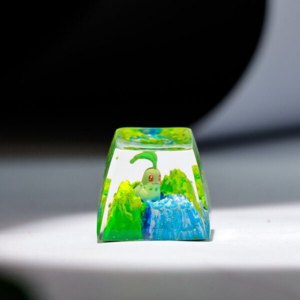 Chikorita Pokemon Artisan Keycap