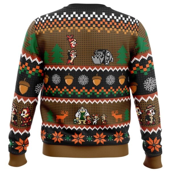 Chip N Dale Christmas Rangers Ugly Christmas Sweater 2