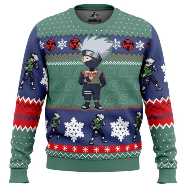 Anime Christmas Chibi Kakashi Hatake Naruto Christmas Sweater