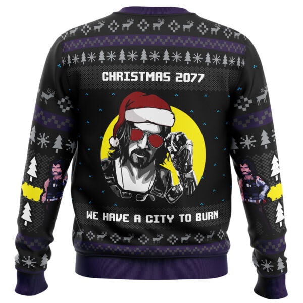 Christmas Cyberpunk 2077 Ugly Christmas Sweater