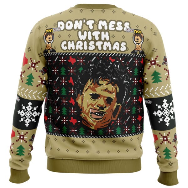 Christmas In Texas Leatherface Ugly Christmas Sweater