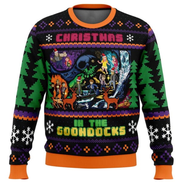 Christmas In The Goondocks Goonies Ugly Christmas Sweater