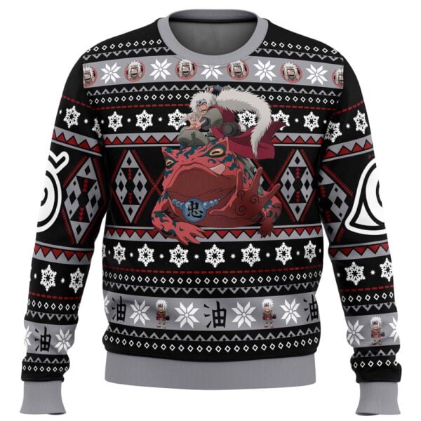 New Christmas Jiraiya Naruto Ugly Christmas Sweater Anime