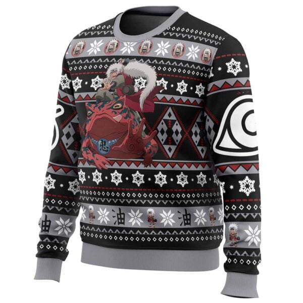 New Christmas Jiraiya Naruto Ugly Christmas Sweater Anime