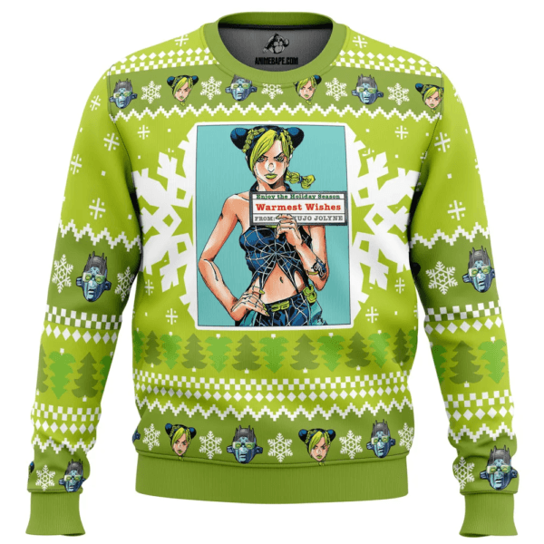 Anime Christmas Jolyne Kujo Jojos Bizarre Adventure Christmas Sweater 2