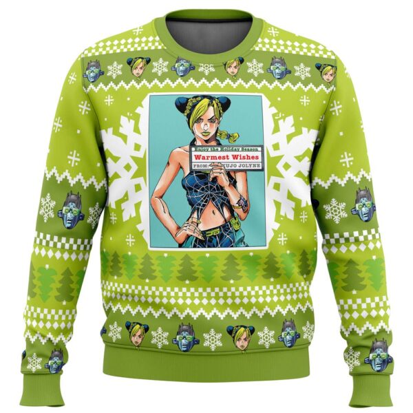 Anime Christmas Jolyne Kujo Jojos Bizarre Adventure Christmas Sweater Anime