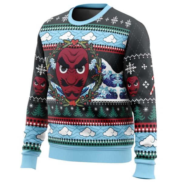 Anime Christmas Sakonji Urokodaki Demon Slayer Ugly Christmas Sweater