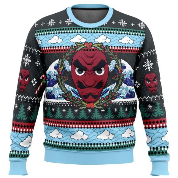 Anime Christmas Sakonji Urokodaki Demon Slayer Ugly Christmas Sweater