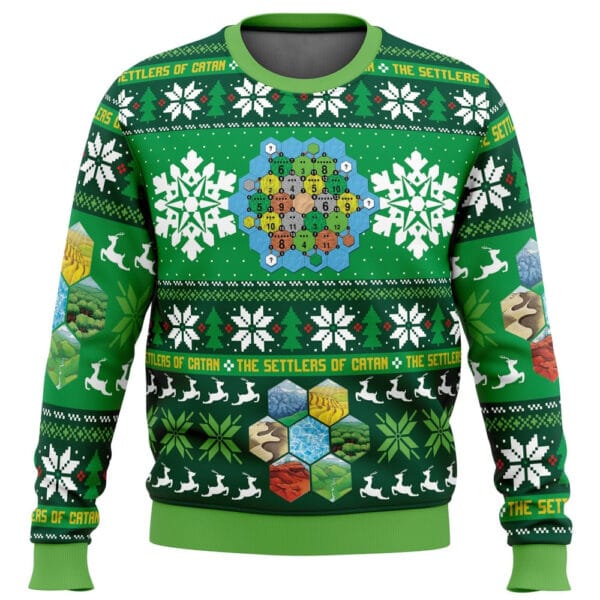 Christmas Settlers Of Catan Board Games Ugly Christmas Sweater