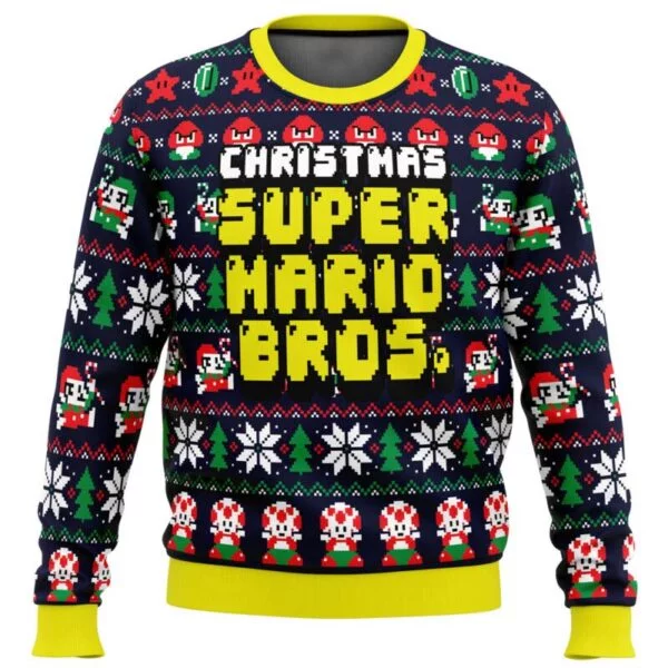 Christmas Super Mario Bros Ugly Christmas Sweater