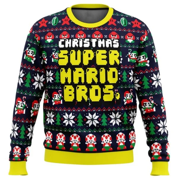 Christmas Super Mario Bros Ugly Christmas Sweater