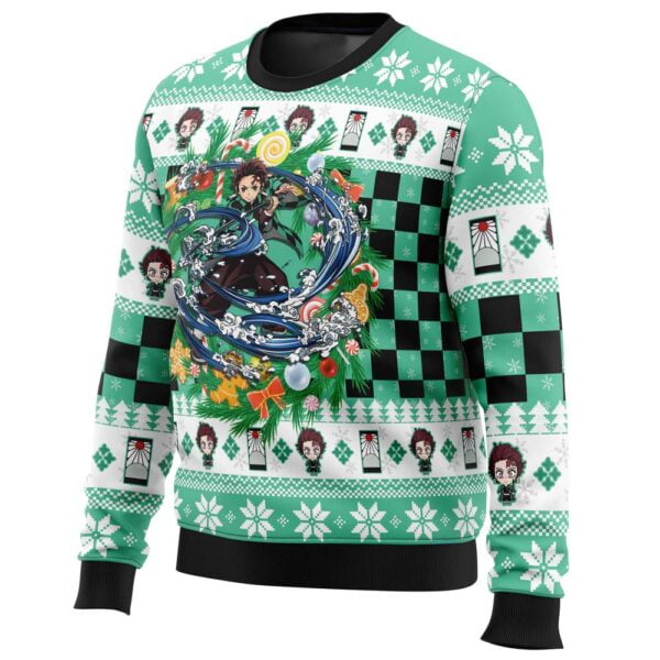 Anime Christmas Tanjiro Kamado Demon Slayer Ugly Christmas Sweater