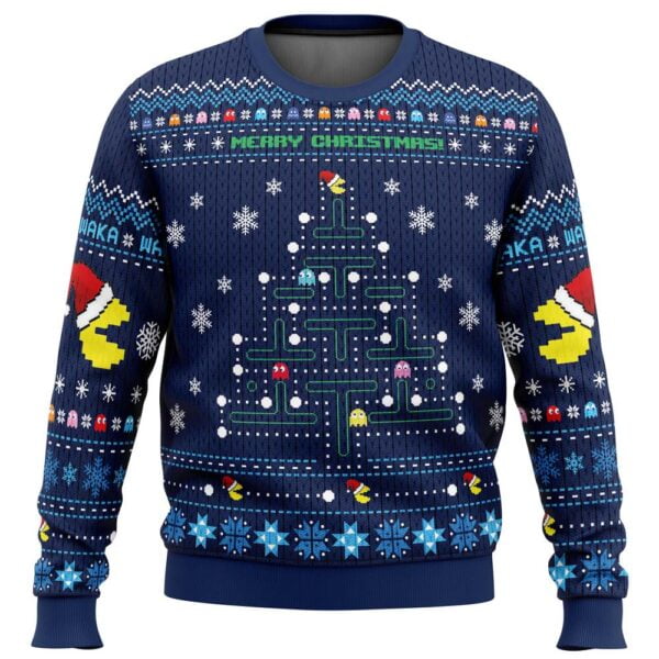 Christmas Tree Pacman Christmas Sweater