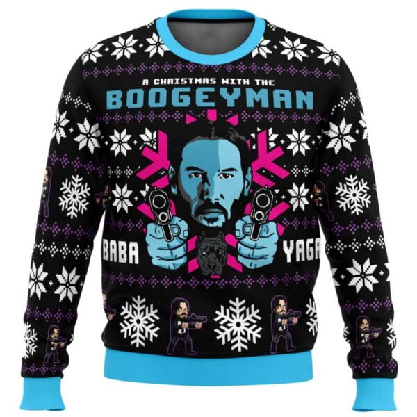 Christmas With The Boogeyman John Wick Ugly Christmas Sweater