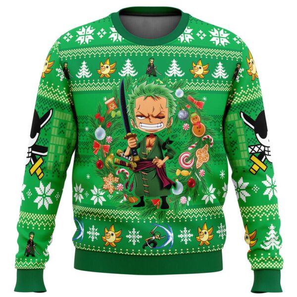 Christmas Zoro One Piece Ugly Christmas Sweater