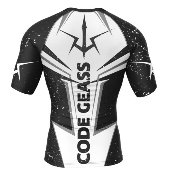 Anime Code Geass Short Sleeve Rash Guard Compression Shirt