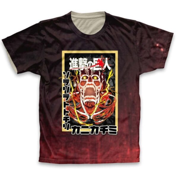 Anime Colossal Titan Attack On Titan Streetwear Tshirt