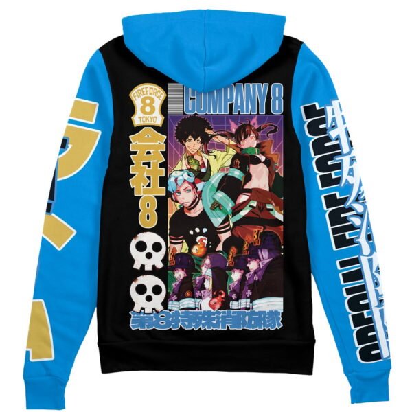 Company 8 Fire Force Streetwear Zip Hoodie Jacket