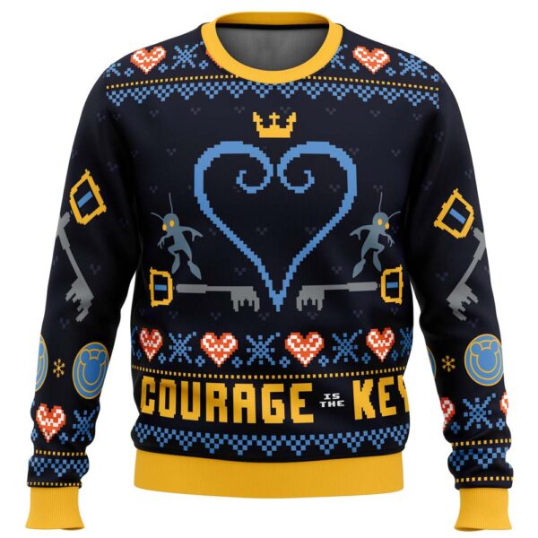 Courage Is The Key Kingdom Hearts Ugly Christmas Sweater