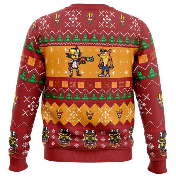 Crash And Doc Neo Crash Bandicoot Ugly Christmas Sweater