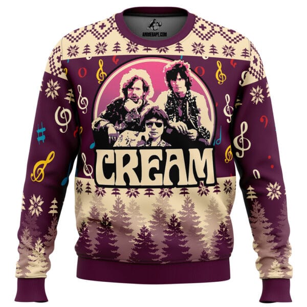 Cream Band Ugly Christmas Sweater