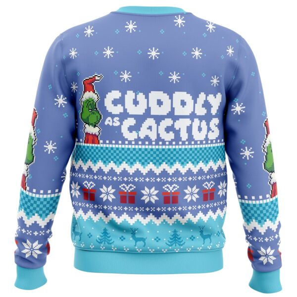 Cuddly As A Cactus Grinch Ugly Christmas Sweater