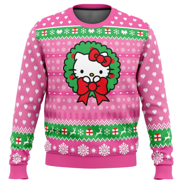 Cute Christmas Hello Kitty Ugly Christmas Sweater