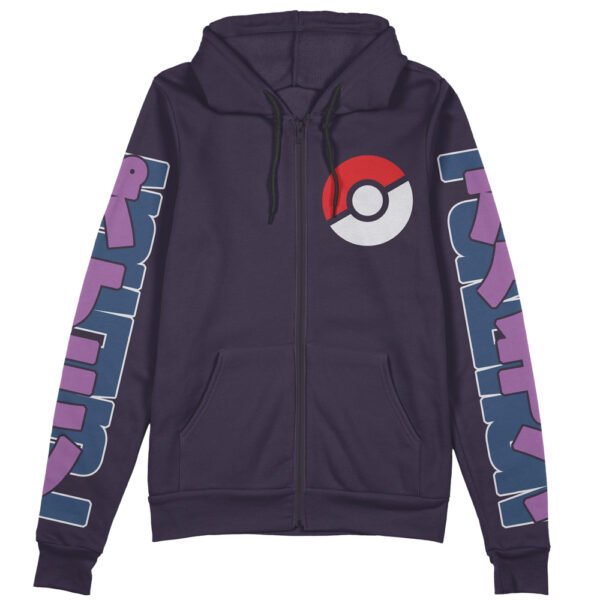 Dark Type Pokemon Streetwear Zip Hoodie Jacket