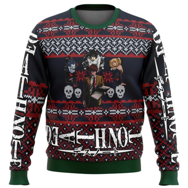 Anime Death Note Characters Alt Ugly Christmas Sweater Anime