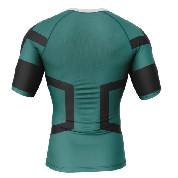 Anime Deku My Hero Academia Short Sleeve Rash Guard Compression Shirt