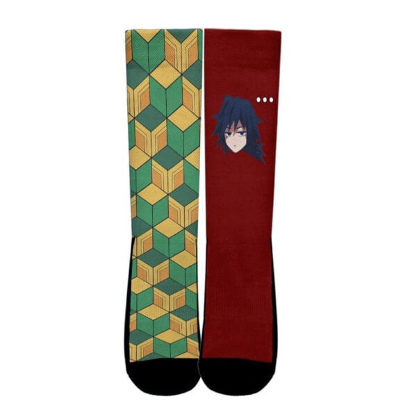 Anime Demon Slayer Socks Giyu Tomioka Socks Custom Demon Slayer Anime