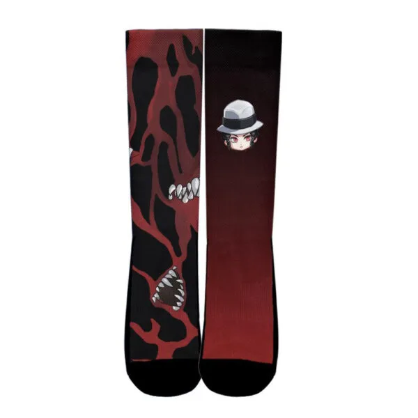 Demon Slayer Socks Lord Muzan Socks Custom Demon Slayer Anime