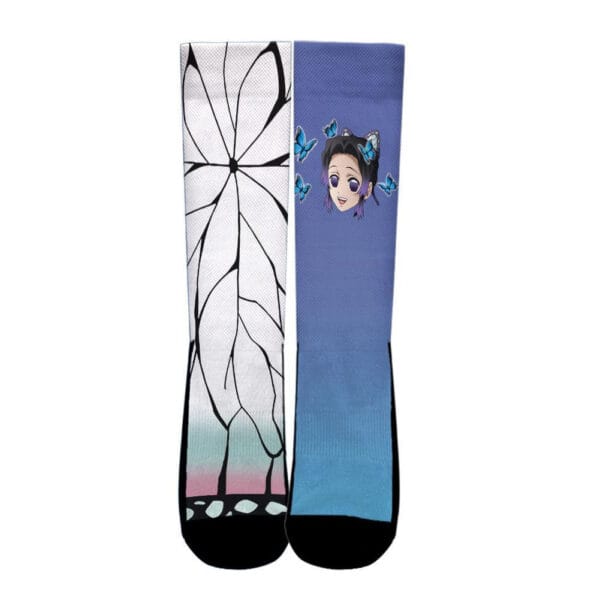 Anime Demon Slayer Socks Shinobu Kocho Socks Custom Demon Slayer Anime