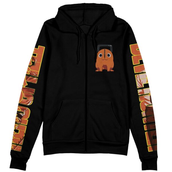 Anime Denji Chainsaw Man Streetwear Zip Hoodie Jacket