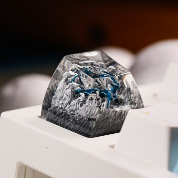 Dialga Pokemon Artisan Keycap