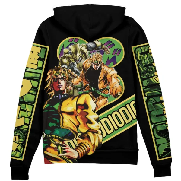 Anime Dio Brando Jojos Bizarre Adventure Streetwear Zip Hoodie Jacket