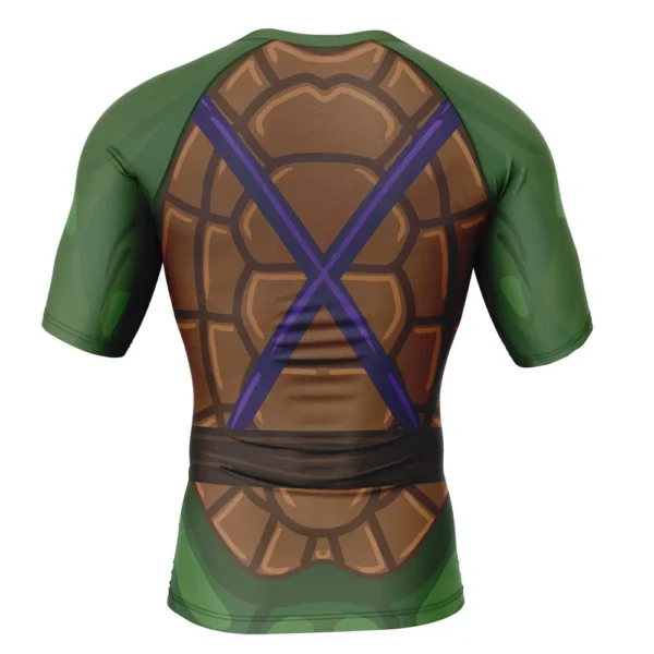 Donatello Teenage Mutant Ninja Turtles Short Sleeve Rash Guard Compression Shirt