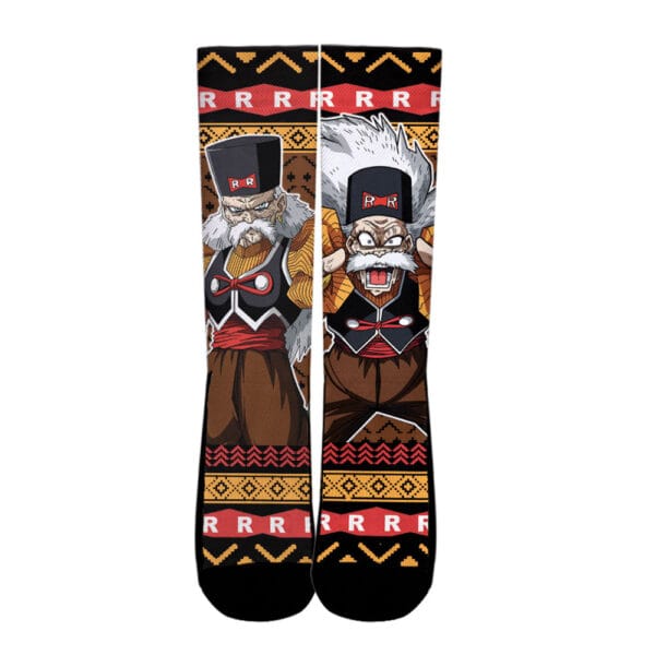 Dr Gero Socks Dragon Ball Custom Ugly Christmas Anime Socks