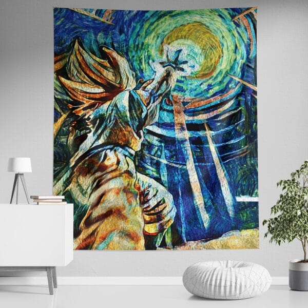 Dragon Ball Z Starry Night Kamehameha Tapestry