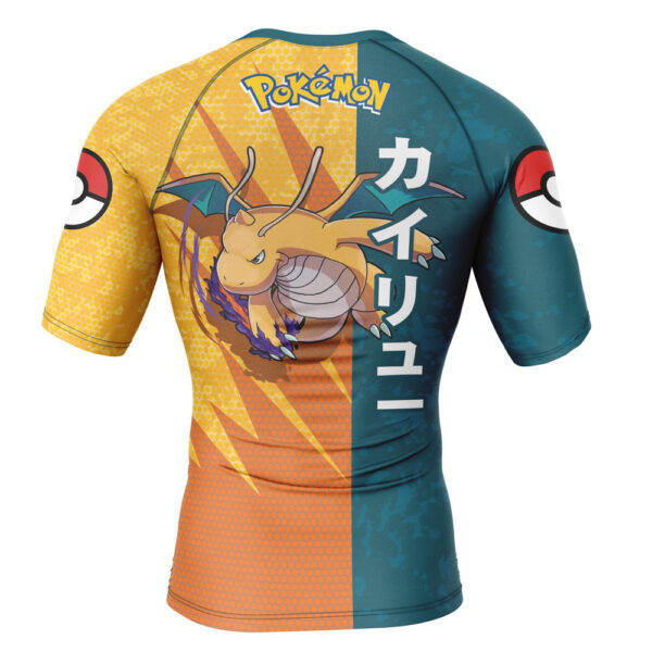 Dragonite Attack Pokemon Short Sleeve Rash Guard Compression Shirt